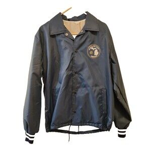 Vintage Camporee: Michigan Fire Chiefs Association Jacket Blue Sz XL Detroit, MI